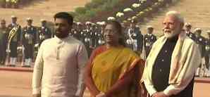 Sri Lankan President receives ceremonial welcome at Rashtrapati Bhavan