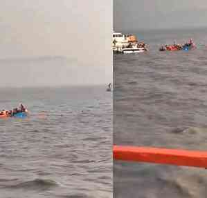 13 drown as Indian Navy speedboat bangs into passenger ferry in Arabian Sea off Mumbai coast