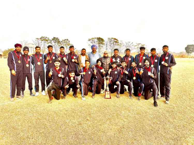 Panjab University Football (Men) team won North Zone Inter University Championship 