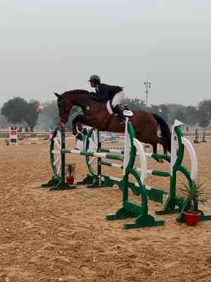 Junior national equestrian: Dhoni shines in Tent Pegging; Lakdawala wins in showjumping