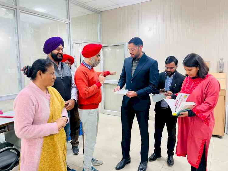 DC visits Government Institute for the Blind, Braille Bhawan, and Juvenile Home  