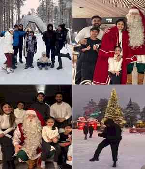 Shilpa Shetty, Raj Kundra celebrate Christmas with Punjabi spirit