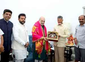 Andhra CM Chandrababu Naidu calls on HM Shah