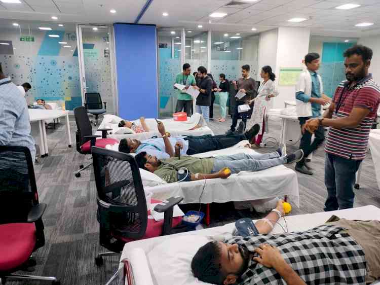 Aster RV Hospital hosts mega blood donation camp, collects 190+ units of blood