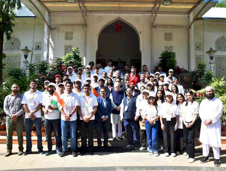 Yuva Sangam delegates from NIT Hamirpur meet Governor of Telangana