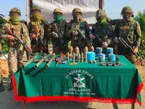 Army, other security forces recover 42 weapons, ammunition from 5 Manipur districts