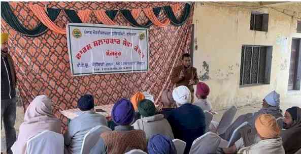 PAU-FASC Sangrur conducted an awareness camp on management of pests, weeds and nutrients in wheat at remote Village Shahpur