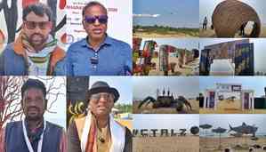 Puri beach festival: Sculptures made from waste materials a big draw