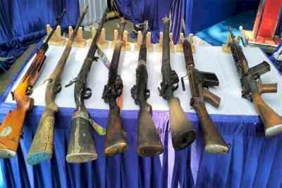 K’taka police track cache of weapons belonging to surrendered Maoists in Meguru forest