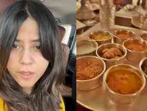 Ekta Kapoor enjoys yummy Rajasthani thali, says 2000 calories 