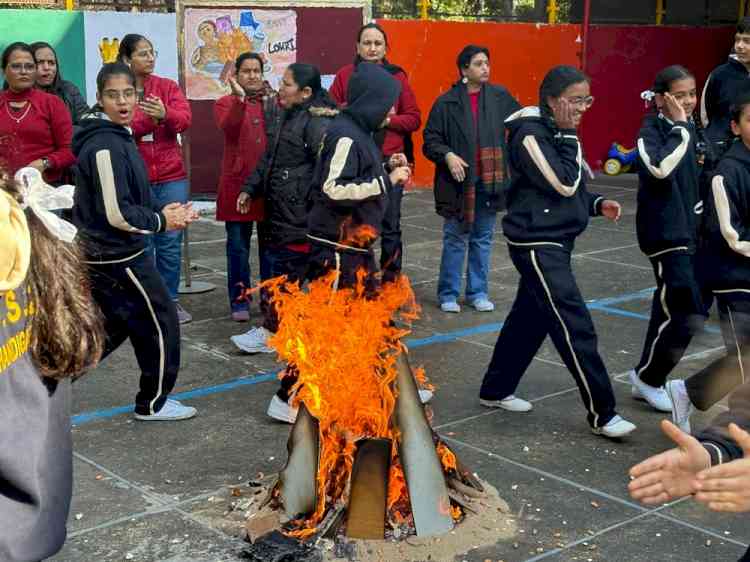 Lohri celebration at Adarsh Public Smart School