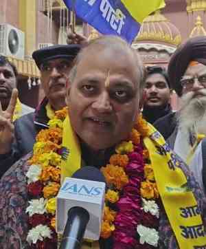 Politics is spiritual journey says AAP's Bharti; visits temple, gurdwara ahead of nomination filing