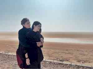 Bachchan girls travels in the endless white of salt desert