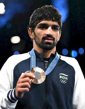 'Colour has started fading..': Wrestler Aman to complain to IOC over 'defective' Olympic medal