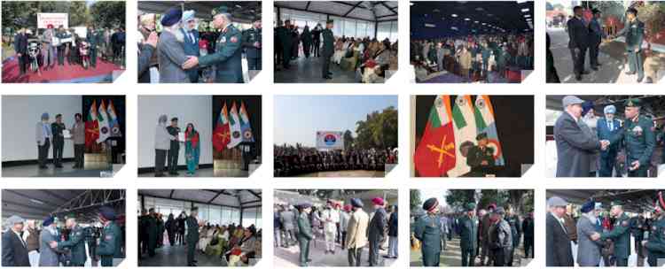 Tri Services Veterans' Day and Army Day celebrated by Vajra Corps