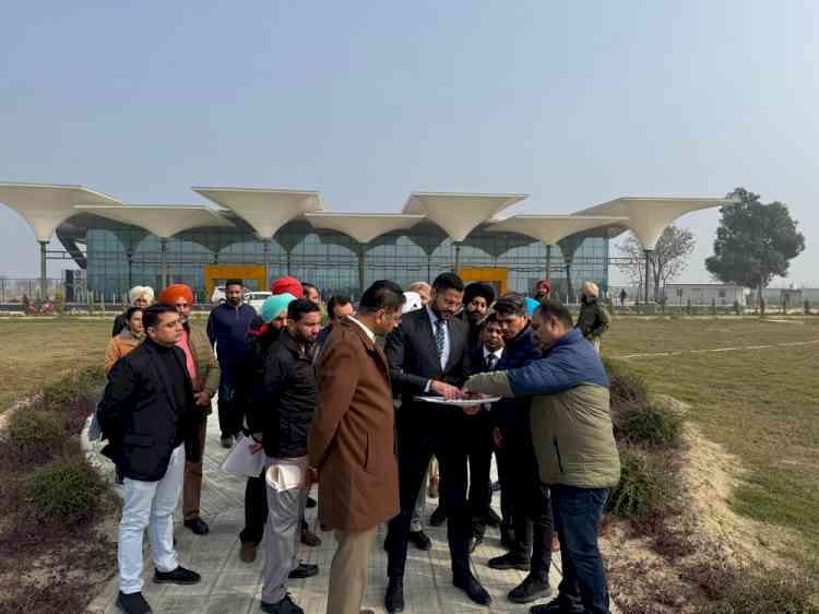 Ludhiana DC visits Halwara International Airport