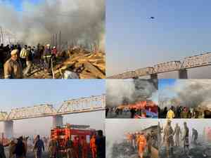 Gas cylinder blast causes fire at Mahakumbh Mela venue; no casualties