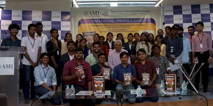 A.M. Jain College Launches State-of-the –Art Nalanda Library and Hosts Book Review of “2024: The Election that Surprised India” Authored by Rajdeep Sardesai