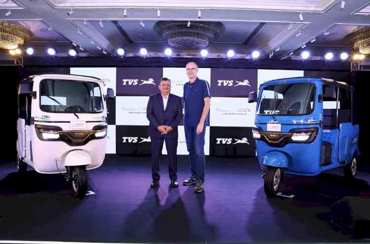 TVS Motor Company Launches India’s First, Bluetooth Connected, Electric Three-Wheeler - TVS King EV MAX