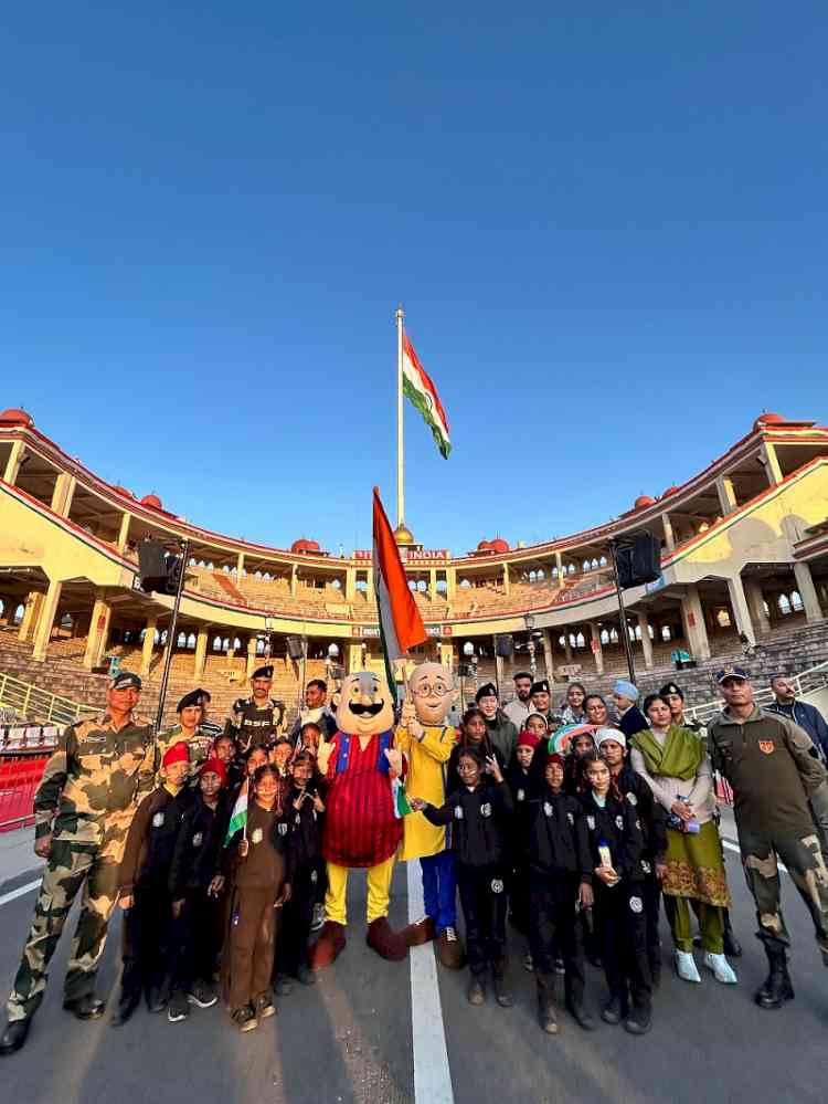 Nicktoons Motu and Patlu Join the Border Security Force to Celebrate Republic Day at the Attari-Wagah Border