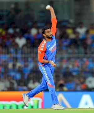 2nd T20I: Axar and Varun take two wickets each as England set India a target of 166