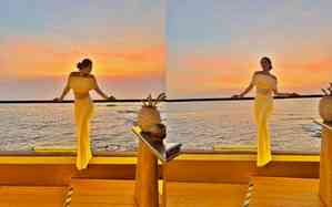 Malaika Arora showcases her svelte figure while enjoying sunset in Goa