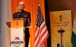 Thrilled to see bonds grow between India, US: Satya Nadella