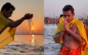 Sunil Grover ‘feels blessed’ to take a holy dip at Maha Kumbh 2025