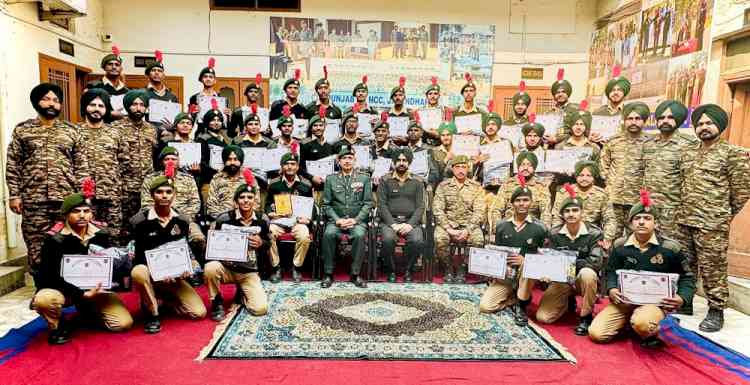 NCC Cadets felicitated at the Battalion Headquarters