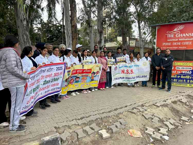 Road Safety Awareness Program organised at Lyallpur Khalsa College