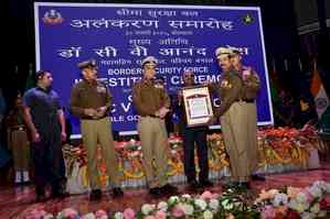 West Bengal Guv awards Police Medals to 33 BSF personnel