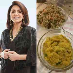 Neetu Kapoor savors the taste of millet khichdi 