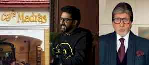 Big B and Abhishek enjoy south Indian delicacy at Cafe Madras