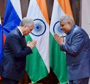 Top Russian lawmaker calls on VP Dhankhar, says India key partner of Russia in Asia