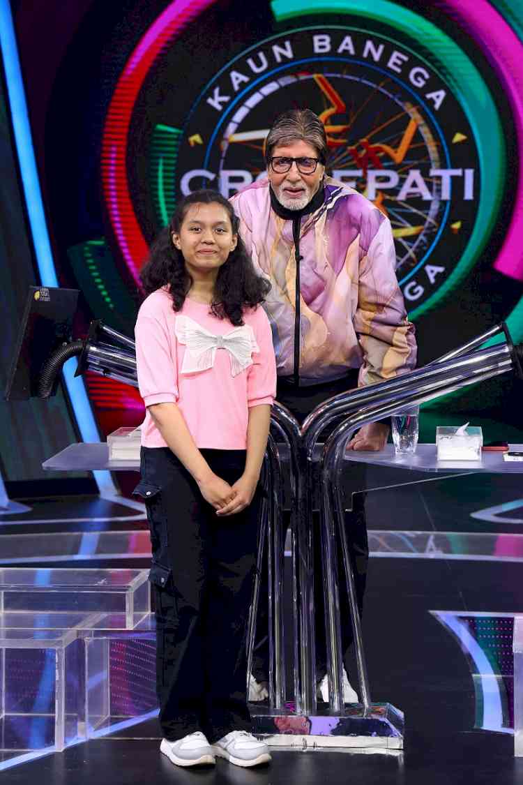 Contestant Pranusha Thamke shines on KBC junior