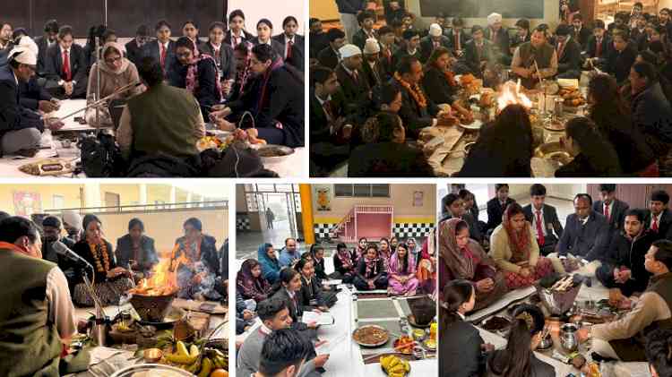 Innocent Hearts Schools held Hawan Ceremony to Bless Grade X Students for Board Exams