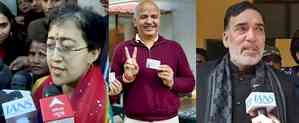 Delhi CM Atishi, Sisodia cast their votes for Delhi Assembly polls