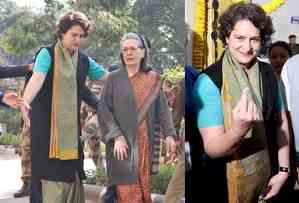 Sonia Gandhi, Priyanka cast their votes for Delhi Assembly elections