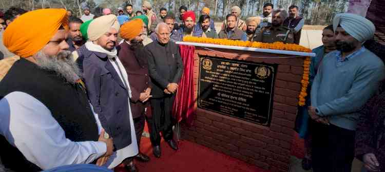 Water Resources Minister Barinder Goyal inaugurates paved section of second Patiala feeder, spanning 24 km, constructed at a cost of Rs 36 crore