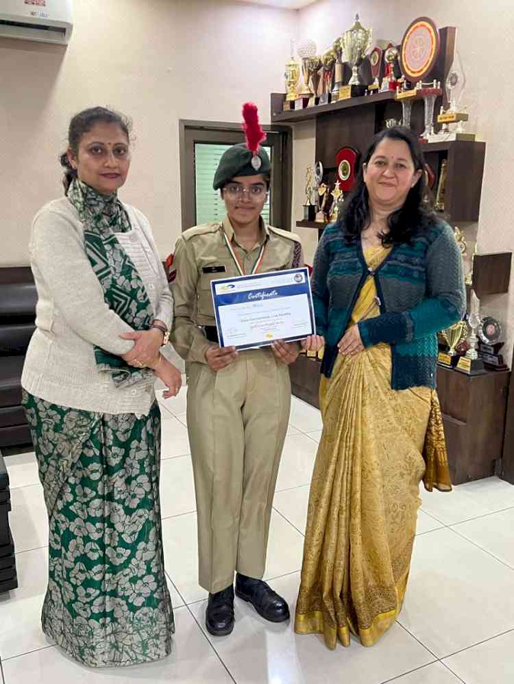 NCC Cadet Neha of PCM SD College for Women Wins Silver Medal in All India Painting Competition