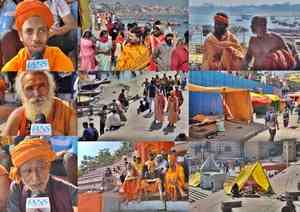 Saints of Akharas arrive in Varanasi for Maha Shivratri celebrations