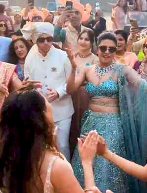 Priyanka Chopra stuns in heavy-embellished lehenga at brother’s wedding