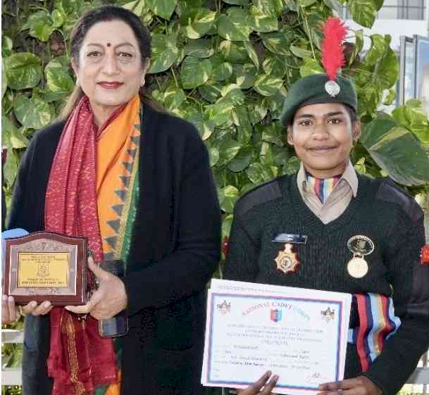 KMV Cadet UO Tara Shines at Republic Day Camp 2025 Cycling Expedition