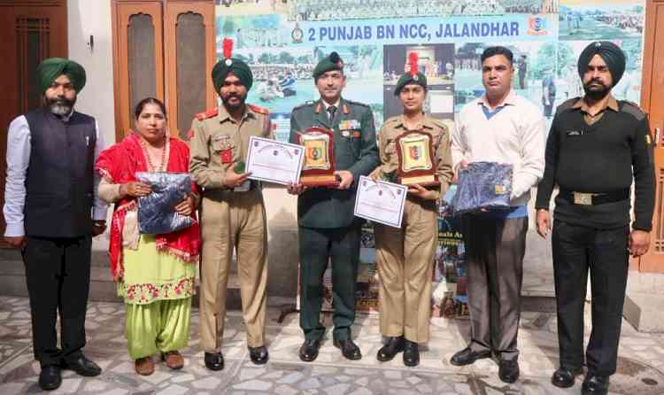 Republic Day Camp participant NCC Cadets honoured at Battalion Headquarters