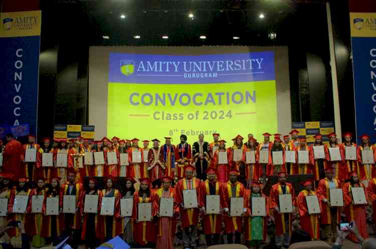 Amity University Gurugram, Haryana, hosts its 11th Convocation Ceremony at Manekshaw Centre, New Delhi