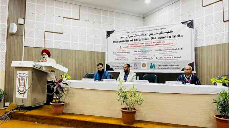 Dr Harmohinder Singh Bedi attends 2-day International Conference on “Dimensions of Interfaith Dialogue in India” in Hyderabad 