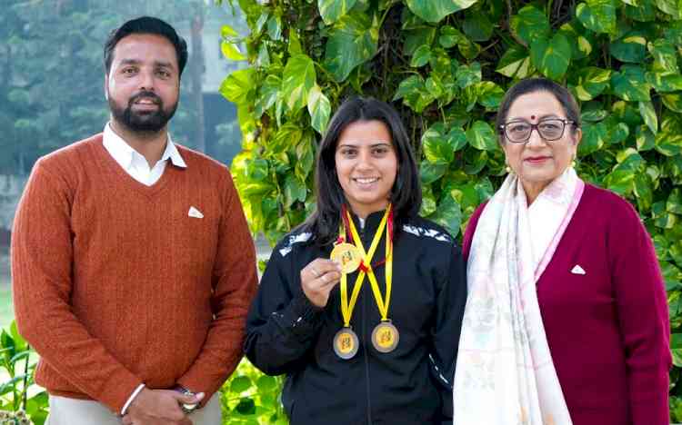 KMV’s Sanjana Sharma shines at Guru Nanak Dev University Inter-College Wushu Championship