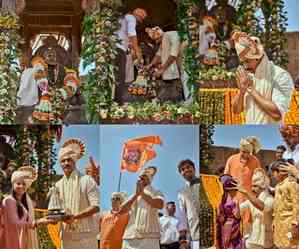 Vicky Kaushal pays respect at the Raigad Fort on Chhatrapati Shivaji Jayanti