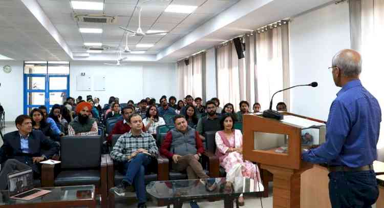 CU Punjab organizes a special lecture on ‘Language and Culture Interface’ by Dr Panchanan Mohanty under Foundation Week Lecture Series