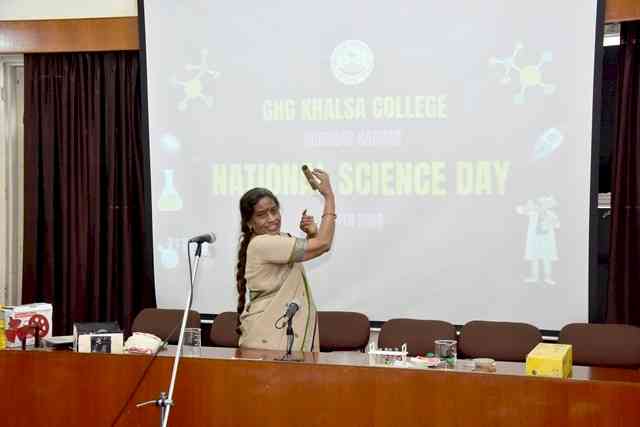 Extension lecture by Kusum Lata Narula on National Science Day